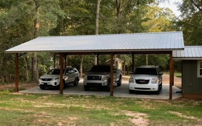 Pole Barn with Metal Roofing Built by Dan Maddox