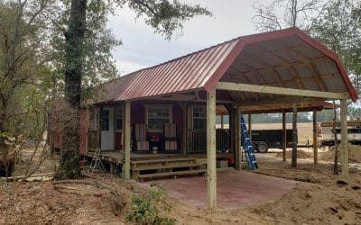 Lofted Barn with R-Panel Metal Roofing